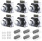 6 PCS Bouton Poussoir Loquet, Serrure Tiroir et Verrou Porte Placard, Loquet de Verrouillage de Porte Sans clé pour Camping-car, Yachts, Bateau, Caravane