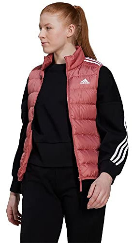 adidas Damen Essentials Light Down Vest, Wonder Red, M