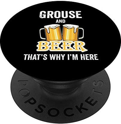 Moorhuhn und Bier Deshalb bin ich hier PopSockets mit austauschbarem PopGrip