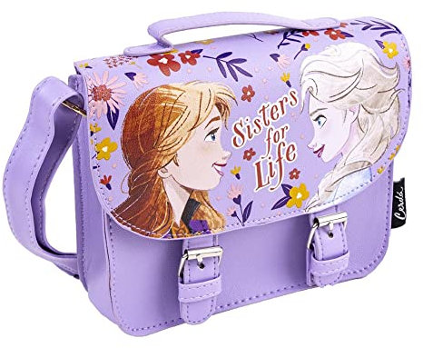 Disney Mädchen Wandertasche Schultertasche Umhängetasche Schultertasche, Die Eiskönigin, 18,5 X 16,5 X 5,3 cm