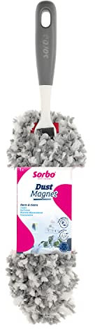 Sorbo Staubmagnet, Mikrofaser, grau/weiß, 46,5 cm x 12,2 cm