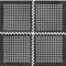 AUTOLIGHT 24 Camping Vorzelt Bodenmatte Set 1,2 x 1,2 Meter 1,44 m² mit Wasserablauf 11mm hoch Bodenfliese Puzzlematte Schmutzmatte Zeltteppich