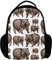 Personalisierter Rucksack für Damen und Herren, niedlicher Wombats, Schule, Reisen, Arbeit, Rucksack, Mehrfarbig, 27.5x13x40cm, Rucksack Rucksäcke