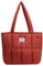 DKIIL NOIYB Puffy Tote Bag Stepptasche Gesteppte Shopper Tasche Plüsch Handtasche mit Reißverschluss Einfarbig Gefüllte Umhängetasche aus Baumwolle für Damen Groß Hobo Bag