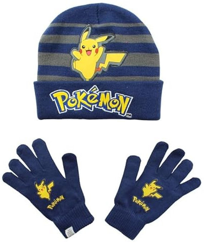 Disney Boy's 3611-POK S2-TU Mütze und Handschuhe, Marine, One Size (2er Pack)