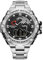 rorios Herren Elektronische Dual Display Uhr 5ATM wasserdichte Armbanduhr Digital Analog Quarz Uhren Multifunktional Militär Herrenuhren Edelstahl Armband Schwarz Silber