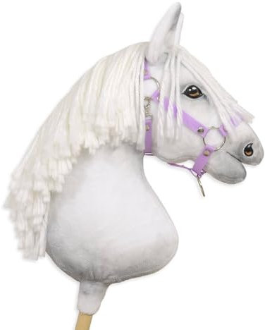 Verstellbares Halfter für Hobby Horse A3. Set ohne Pferd. Lila.