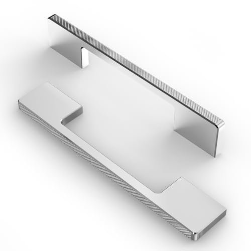 FURNIWARE 10 Stück Schrankgriffe Schnitzvorgang Möbelgriff 160mm Lochabstand Küchengriffe Chrom Schubladengriffe Möbelgriffe Griffe Küche Küchenschränke Griffe