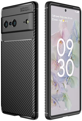 Hülle Kompatibel mit Google Pixel 7 | Handyhülle Silikon Back Cover Case für Pixel 7 TPU Bumper | Schwarz