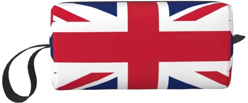 MDATT Aufbewahrungstasche mit britischer Flagge, kleine Make-up-Tasche für Geldbörse, Reise-Make-up-Tasche, Mini-Kosmetiktasche für Herren, Union Jack Design, Einheitsgröße