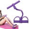 6 Tube Pedal Tension Rope 21 Fitness Resistance Bands, Yoga Handle Bands Exerciser Multifunctional Pull Rope Fitness Equipment for Arm, Abdominal, Waist, Leg Stretching, Body Shaping Training (Purple)