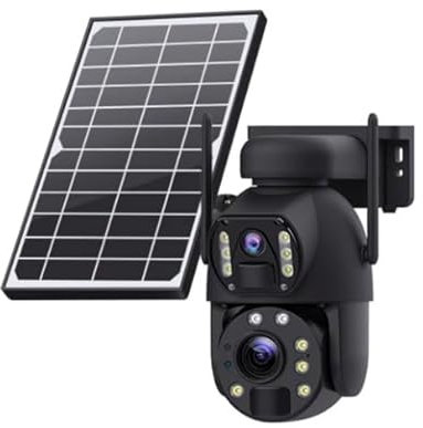 Oscanna RUGGED ULTRA HD SOLAR POWER 4G SURVEILLANCE SECURITY CAMERA WITH 20X OPTICAL ZOOM & BLACK METAL CASE
