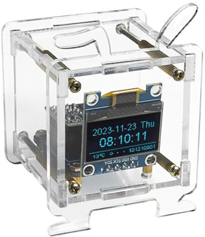 Orologio atomico digitale | Orologio da parete digitale atomico |, barometri con alloggiamento trasparente, orologio atomico con ora legale, monitor di temperatura e umidità, orologio