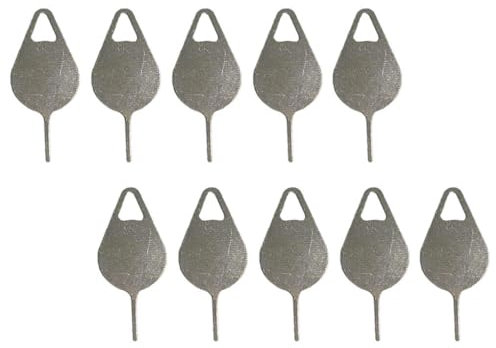 budiniao 100pcs Sim Card Tray Ejectors Handheld Removal Tools Smartphone Stainless Steel Open Key Needles Multifunctional Eject Pin