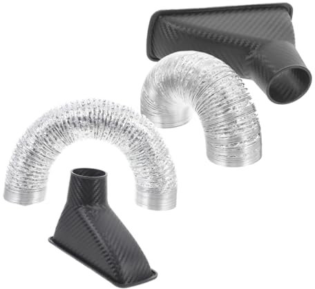iplusmile 2stücke Luftansaugkanal Kit Auto-luftkanaleinlass Motor Lufteinlassschlauch Ersatz Luftansaugkanalschlauch Autoteile Automodifikationsteil