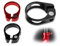 AOYEGIC 2 Stück Fahrrad Sattelklemme,Aluminiumlegierung Sattelstützenklemme,Fahrradsattelsitz Rohrklemme,Schnellspanner Sattelrohrklemme,sattelhalter,Mountainbike-Adapter(Schwarz und Rot,31.8 mm)