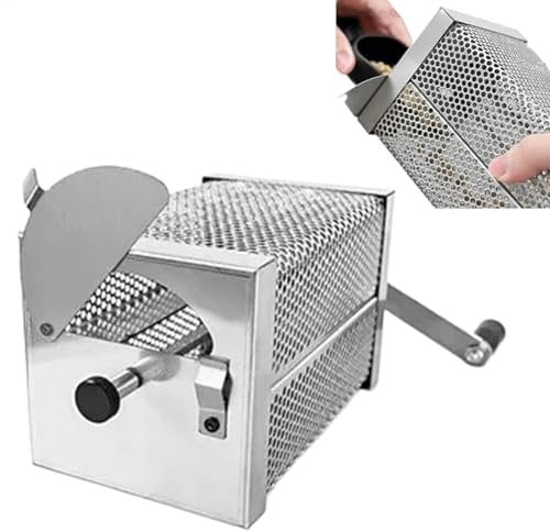 Práctico tostador de café, máquina de hornear café manual para estufa, tostador de café manual, herramienta de tostado de café en casa, tostador de café para estufa, máquina de tostado de granos de
