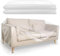 2 Pack Plastic Sofa Covers, 300 x 135cm Waterproof & Dustproof Sofa Protector Transparent Couch Cover Plastic Dust Covers for Furniture