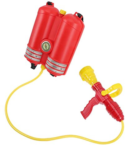 HONITANO Kids Wasser Rucksack Spielzeug Für Sommer Feuerwehrauto Wasser Shooter Für Junge Mädchen Wasserspielzeug Für Garten Strand Und Pool