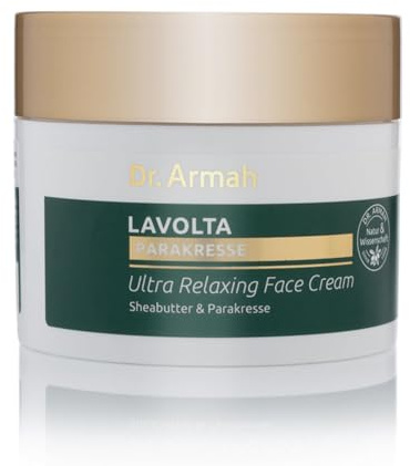 Dr. Armah - Lavolta Parakresse - Ultra Relaxing Face Cream - Anti-Aging Gesichtscreme mit Parakresseextrakt & Hyaluronsäure - Feuchtigkeitscreme reduziert Falten & pflegt intensiv - 150 ml