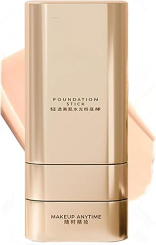 Vivienbeauty Foundation Stick, 2 in 1 Multi-use FoundationStick Makeup with Brush, All-Over Concealing Perfecting Cream Hydrating Full Coverage Concealer. (Fair Color)