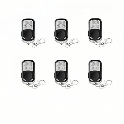 6 Piezas Mando Garaje Universal ，Mando Garaje Clonador，Control Remoto 433 MHz Estilo Compacto Y Elegante Alcance De Transmisión Extendido Compatible con Diversas Marcas Y Modelos Ideal para Tu Hogar
