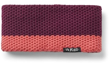 Rab Monzino Headband - Mulberry - One Size | Fleece-Lined Crochet Headband, for Hiking & Skiing