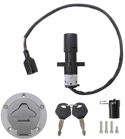 YSSLYEU Juego Cerradura Motocicleta Compatible con Yamaha para YZF-R3 2015 2016 2017 2018, Interruptor De Encendido De Motocicleta, Interruptor De Arranque del Motor con 2 Llaves