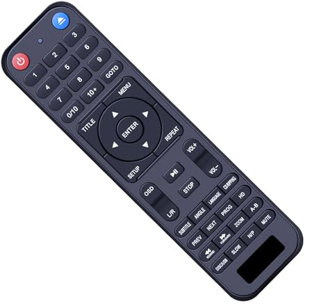 ZWP Replacement Remote Control Compatible for ELECTCOM PRO Mini DVD Player ‎ELC-225 ELC-008 ELC-225