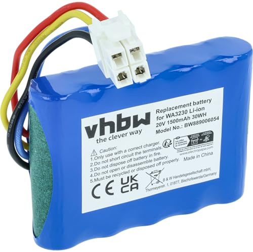 vhbw Akku kompatibel mit Landxcape LX793 | LX792, LX790I, LX791, LX790 600M2, LX790, CR208E Rasenroboter Rasenmäher (1,5Ah, 20V Li-Ion)