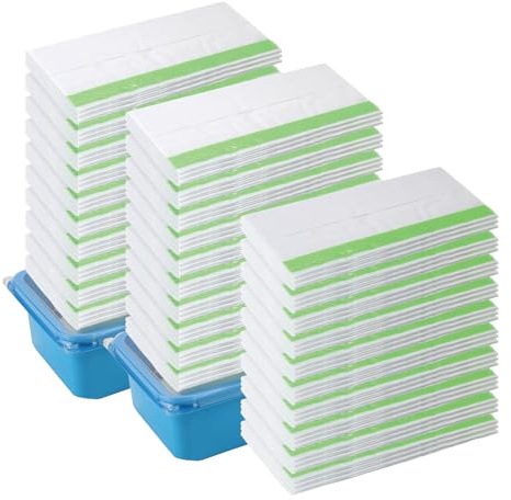 Spares2go Wet Mop Cloths Refills with Scrub Strip for Flash Speed Mop Multi-Surface Antibacterial Floor Refill Disposable Wipes (90 Pack)