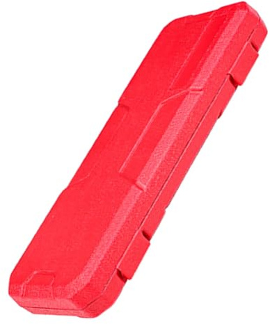 Portable Vernier Caliper Storage Box Red Plastic for Back to School | Lightweight Organizer, Smooth Surface, Sturdy Build, Suitable for Vernier Gauge Packing and Carrying