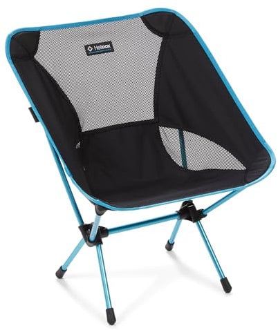 Helinox Chair One Original Lightweight Compact Collapsible Camping Chair Black/Blue, 0.89kg Outdoor Chairs, Camping Chairs for Adult,Portable Chairs for Outside, Backpacking, Picnic, Adventures