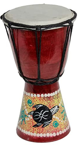 30cm Kinder Djembe Trommel Bongo Drum Holz Schildkröte