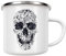 artboxONE Emaille Tasse Doodle Skull von Ali GÜLEÇ - Emaille Becher Comic