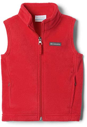 Columbia Steens Mountain Fleece-Weste für Jungen, Bergrot, X-Small Zierlich