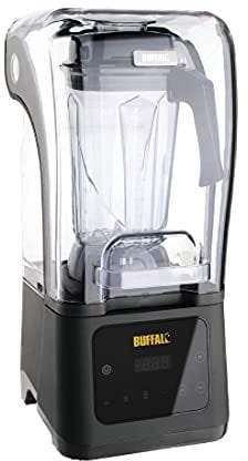 Buffalo Blender de bar digital professionnel puissant 1,68 kW avec capot d'insonorisation 2,5 litres, Acier inoxydable et plastique durables, Fonctions minuterie et impulsion, CY141