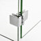 Zinc Hinge for 5-8mm Glass, Wall-to-Glass Clamps Cabinet Bathroom Bilateral Clip Fixing Clip Without Drilling (1PC/90 Degree Bilateral)