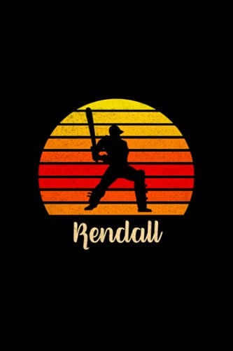 Kendall Name Gift Personalized Cricket Notebook Planner, Daily Journal for Sport Lovers: Over 110 Pages, Budget, Teacher, Mom, Daily, A5, 5.24 x 22.86 cm, Cute, 6x9 inch, Budget Tracker