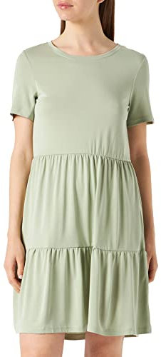 VERO MODA Damen Vmfilli Calia Short Dress Ga Noos Kleid, Desert Sage, S EU