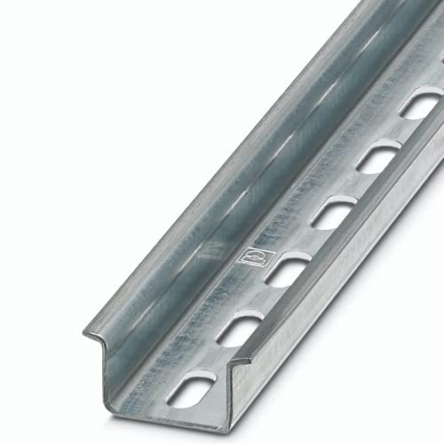 AIXONTEC 5 x 0,5m DIN RAIL NS 35/15 DIN Schiene Hutschiene Montageschiene 35 mm x 15 mm perforiert Schlitz gelocht mount – Montageschiene verzinkt Verteilerkasten Schaltschrank - PHOENIX CONTACT