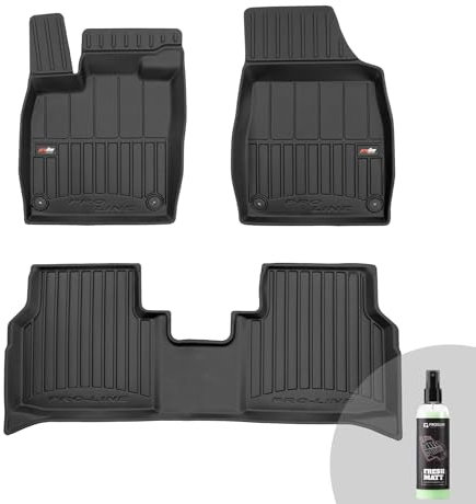 FROGUM ProLine 3D Gummimatten Exklusiven Auto Fußmatten Autofussmatten für Skoda Enyaq iV ab 2020, für Volkswagen ID.4 ab 2020 | Die höchsten Kanten