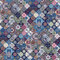 Loussiesd Bohemian Polsterstoff für Stühle, Boho geometrischer Zierstoff für den Außenbereich, Meterware, wasserdicht, Vintage exotischer floraler Dekorationsstoff für DIY-Projekte, 92 x 150 cm, blau