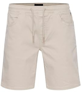 Blend 20715203 Denim Shorts Herren Jeans Shorts Kurze Denim Hose mit Stretch und Kordeln Blizzard Regular Fit, Größe:L, Farbe:Pumice Stone (140002)