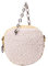 myMo Damen Tasche mit Teddyfell, Creme