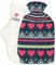 Personalised Initial Cream Bed Socks and Hearts Hot Water Bottle Gift Set