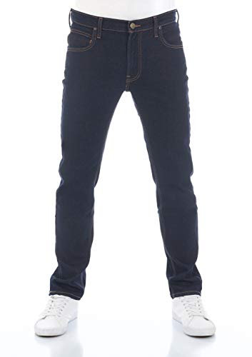 Lee Jeans Herren Stretch Regular Fit Daren Zip Fly Straight Fit Jeanshose Hose Denim, Farbe: Rinse Blue, Größe: 30W / 32L