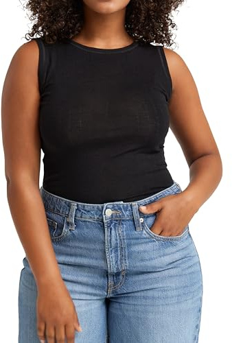 Dilling Damen Tanktop mit Pointelle-Struktur aus Merinowolle & Seide – 70% Bio-Wolle, 30% Seide – Natürlich Elegant & Weich