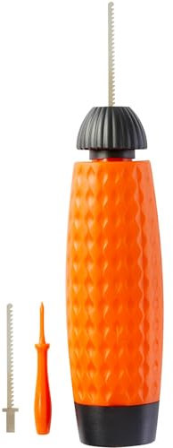 Smiffys Pumpkin Power Tool Kit, 6pc with Saw, Patterns & Poker, Halloween Fancy Dress Accessory, Pumpkin Dress Up Party Goods
