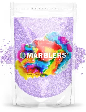 MARBLERS Purple Mica Powder [Helio Pearl] 3oz (85g) | Cosmetic Grade | Epoxy Resin Pigment | Dye | Non-Toxic, Vegan, Cruelty-Free | Lip Gloss, Nails, Body Butter | Bath Bomb, Candle & Soap Making